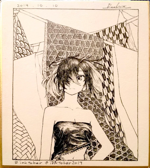 #inktober #Inktober2019 10日目『Pattern(型、模様)』 