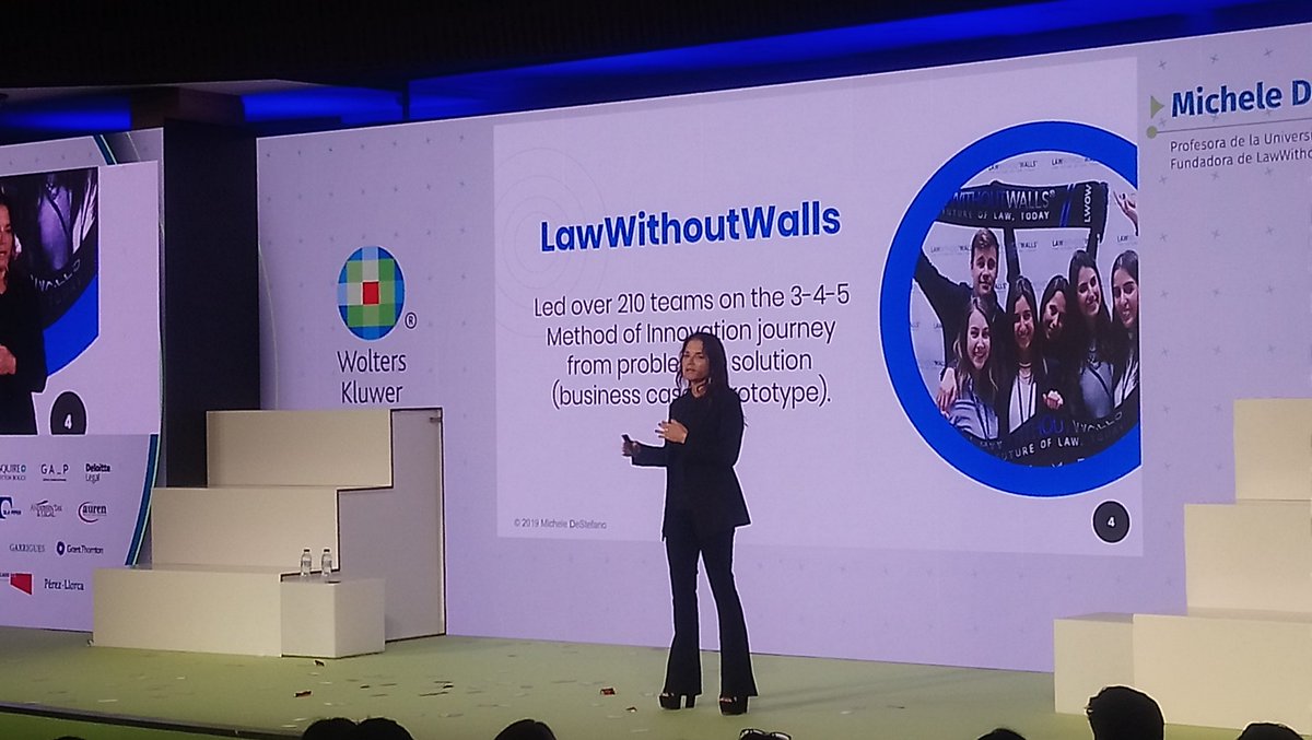 ¡Llegamos a la recta final del #LegalForum19! Cierra la jornada <a href="/mmdestefano/">Michele DeStefano</a>, Profesora de <a href="/univmiami/">University of Miami</a> y Fundadora de <a href="/LawWithoutWalls/">LawWithoutWalls</a>, quien nos descubrirá el ingrediente secreto para la diferenciación del servicio.