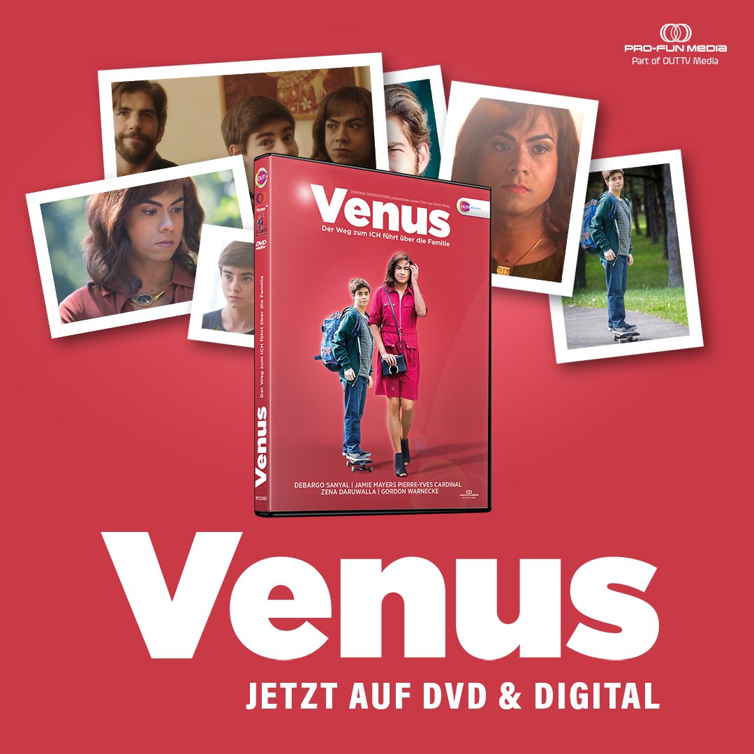 Jetzt auf #DVD und #DIGITAL!

Die #Geschichte einer #Transfrau, auf dem Weg zum 'Ich' führt ohne #Umwege über die #Familie. #VENUS: Ein herzenserwärmender #Film, perfekt für die kalte Jahreszeit!

DVD: pro-fun.de/shopping/Filme…

#transgender #love #profunmedia #gay #queer #lgbtqi