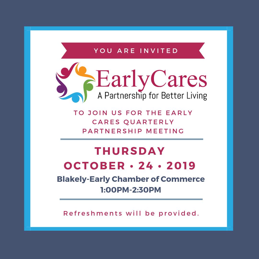 CaresEarly's tweet photo. Save the date! Join us for our October Early Cares Partnership meeting. https://t.co/gnsd57dDft