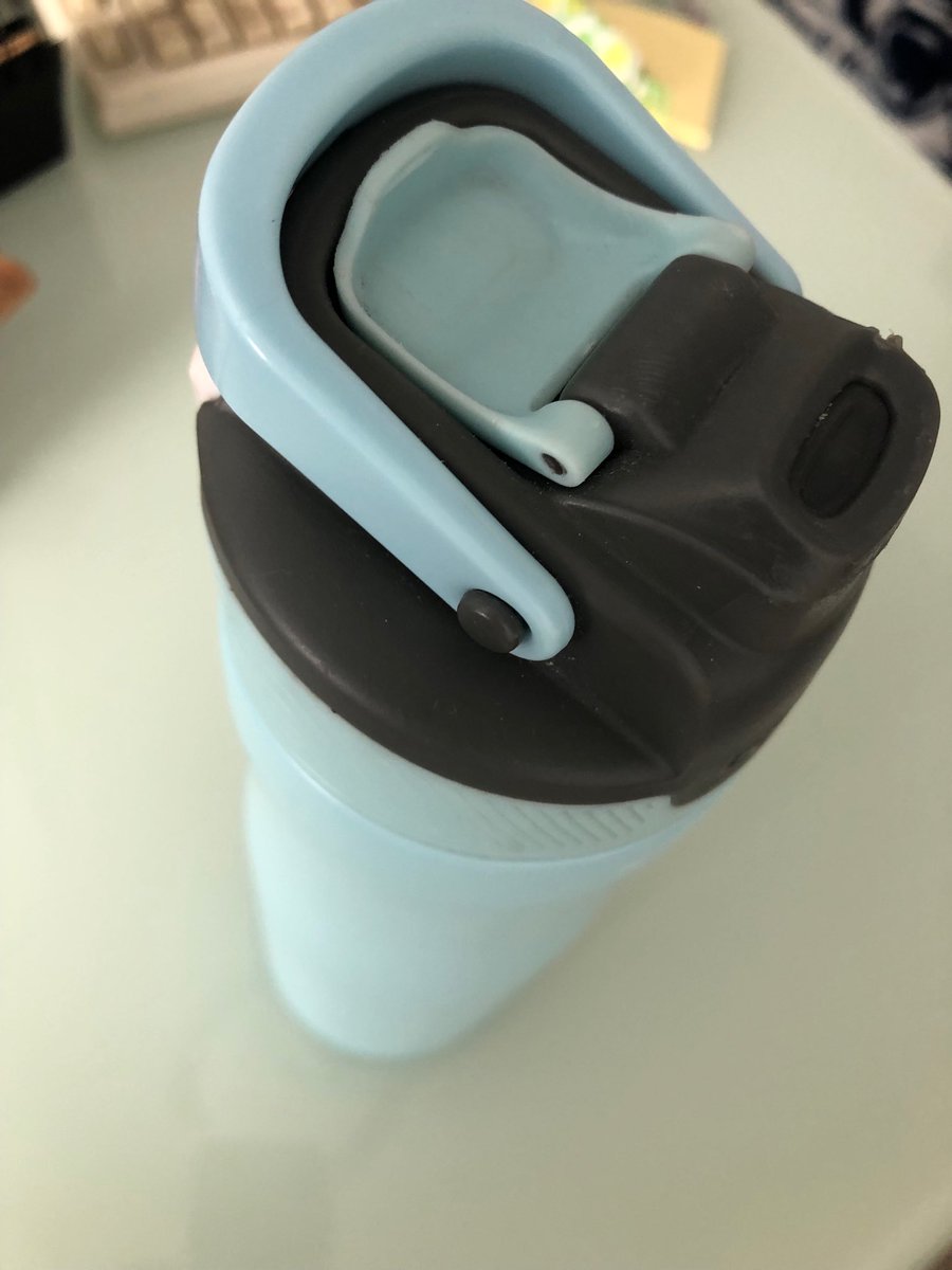 Best water bottle ever!!!! I control the flow of water &amp; it doesn’t spill all over me. It’s not insulated the best though. #comms235