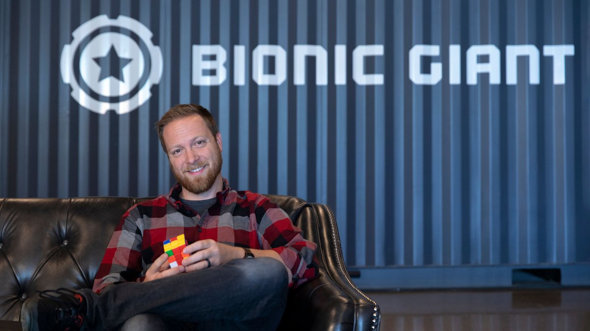 bionicgiant's tweet photo. GIANT welcome to our new Senior Developer, Jim Schofield. An origami master, chef, and wannabe wood-worker--Jim is a math &amp; physics professor turned developer. It's fair to say that our collective intelligence just went up a few points with Jim on the team. #digitalagency #growth https://t.co/rlWK9HghKf