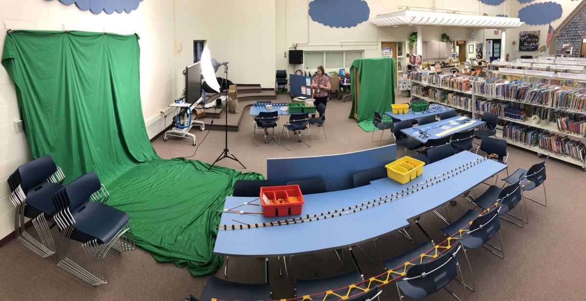 monroelearns's tweet image. A little of everything is happening in our #flexiblelibrary space today. Completing bridge building, green screen work @DoInkTweets, and more engineering with Sticklets and The Little Red Fort. @meredith_wodka
@jhorne181 @CCSD181