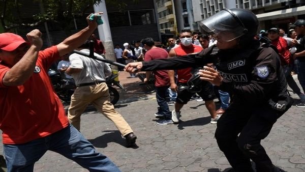 Strong repression in Ecuador.