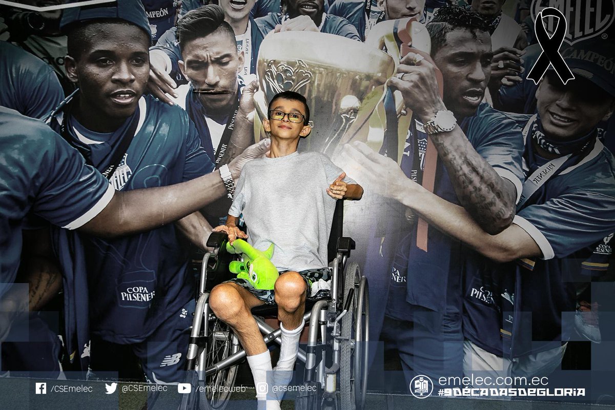 CSEmelec's tweet photo. Desde hoy Angelito nos alentará desde el cielo. Fuiste un ejemplo de lucha. Te recordaremos siempre. Descansa en paz 🙏🏽 https://t.co/54iz23excK
