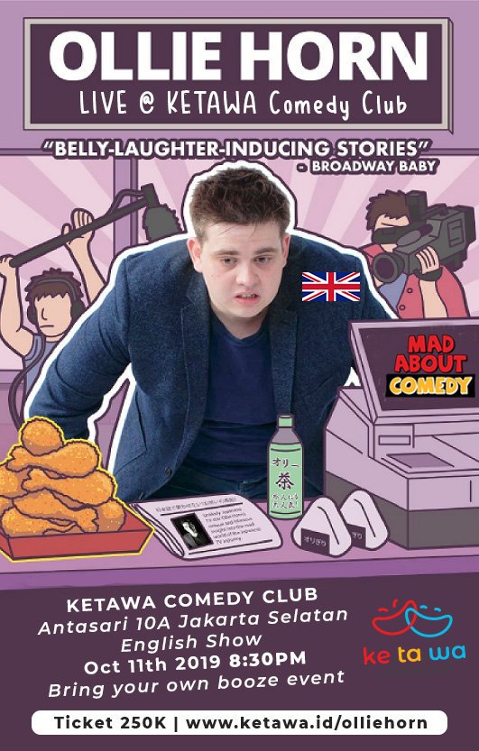 Ketawa Comedy Club On Twitter Tonight English Show Ollie Horn Uk Live Ketawa Comedy Club Oct 11th 8 30 Pm Ticket Https T Co Wbhnxduce8 250k You Can Even Bring Your Own Booze Https T Co 7rvacwrfta Https T Co Wc2lpknao1