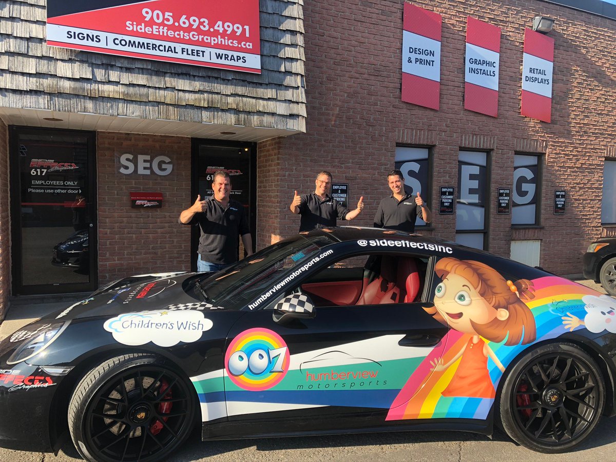 SideEffectsInc's tweet image. It was such a pleasure to work with #HumberviewMotorsports this week on a special project for the #ChildrensWish car rally!
