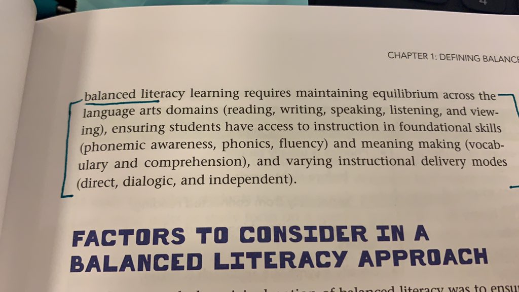 Balanced literacy is about balancing so many things... text, response, instruction, skills, whole group and small group. <a href="/DFISHERSDSU/">Douglas Fisher</a>