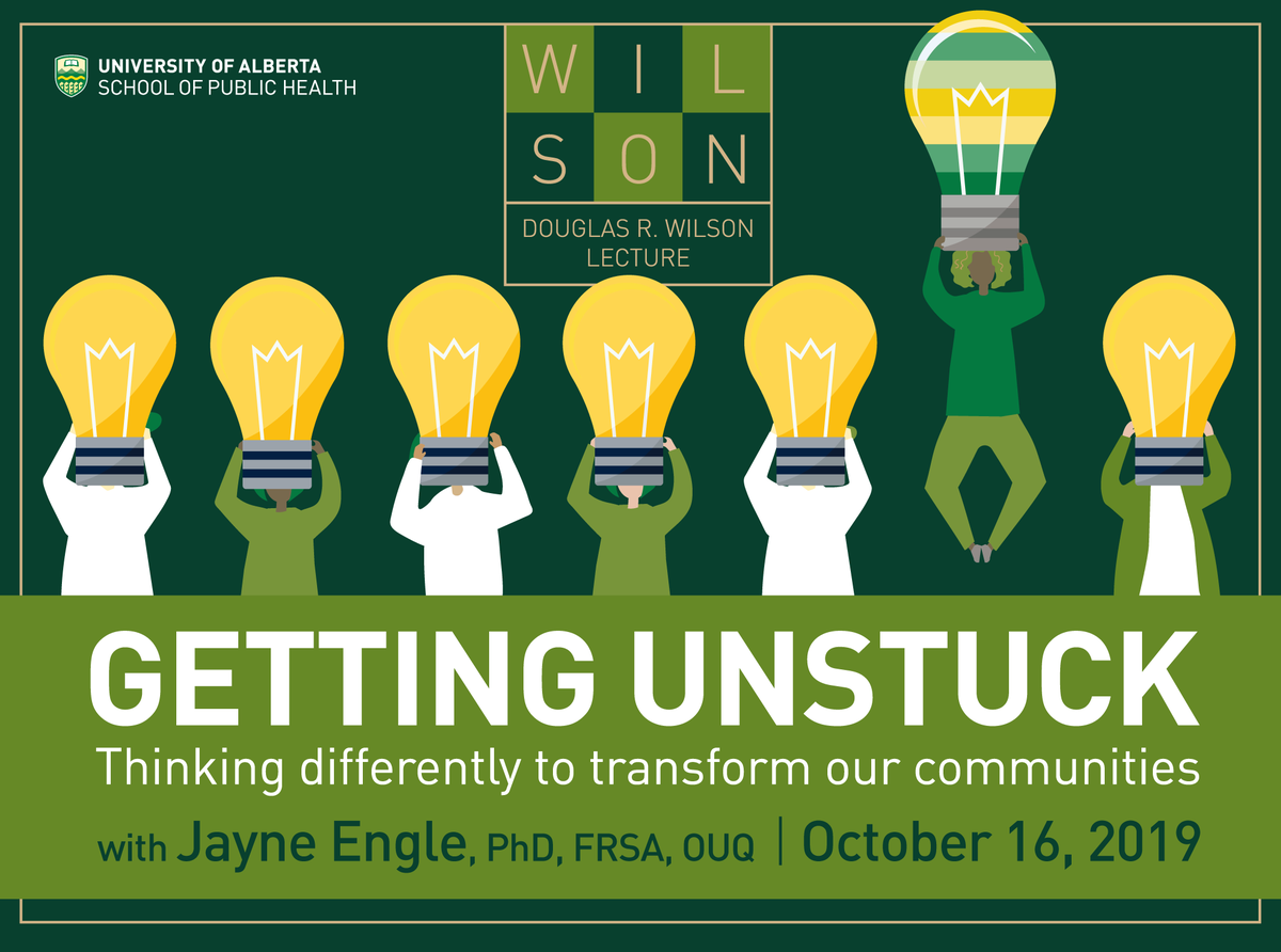 UAlberta_FoMD's tweet photo. How can we be good ancestors and build cities where we can thrive for generations to come? Find out more at @UAlbertaSPH's next #DRWLecture series featuring @JayneEngle entitled, "Getting unstuck: Thinking differently to transform our communities.” https://t.co/kXEmf4QE4k https://t.co/idbTXuC19P