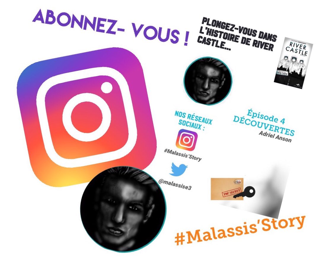 malassise3's tweet photo. Tout est dit ! Venez nous rejoindre sur notre compte Instagram ( Malassis’Story), grace au nametag !🤪
Et retrouvez toutes les affiches de chaque groupe dont le notre, #Adriel4. 😝
Vous ne serez pas déçu, car l’histoire de #RiverCastle continue ! 😆
@SolenneHernandz https://t.co/Q2MyjVlGIH