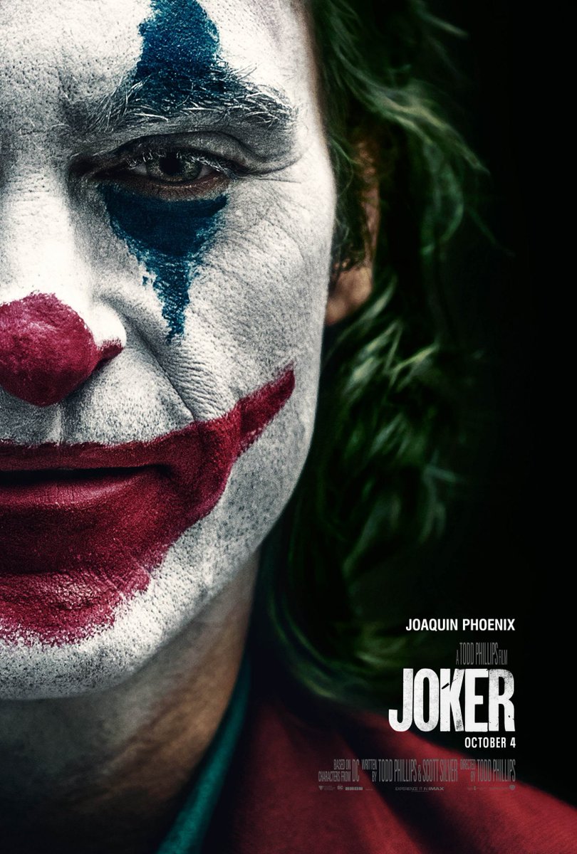 J'ai vu  #Joker mardi soir et il y a pas à dire c'est véritablement un très bon film !J'ai pratiquement tout adoré et puis j'avais jamais vu Joaquin Phoenix jouer mais c'est un putain d'acteur quoi ! Rien que par les expressions du visage il fait passer tout le sens du rôle 1/3