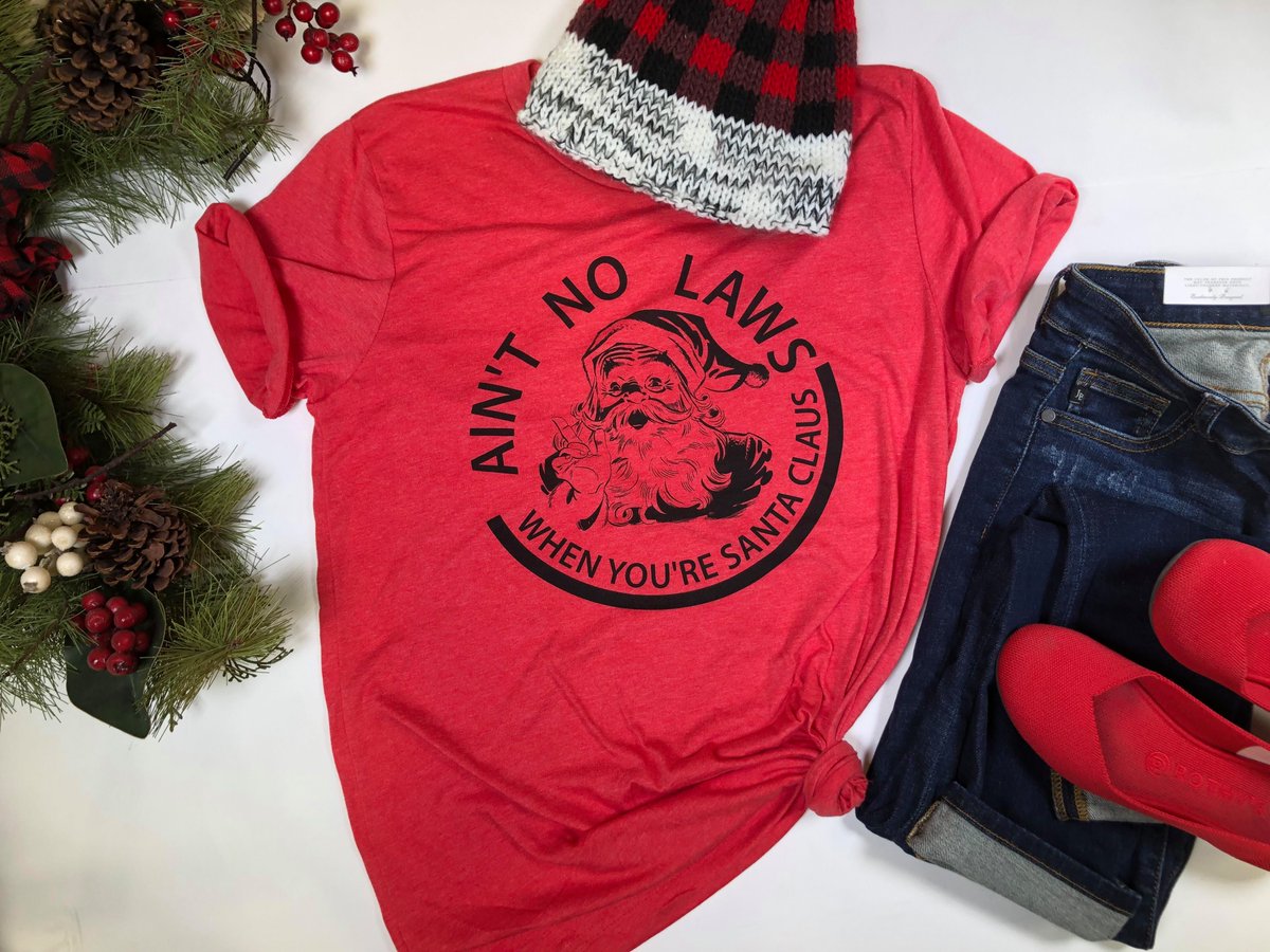 Ain't No Laws When Your Santa Claus! <a href="/WhiteClaw/">White Claw</a> <a href="/hardseltzerfan/">Alien Superstar</a> #santaclaus #puns #holiday #christmas 

SHOP  NOW:
shopbhb.com/products/aint-…