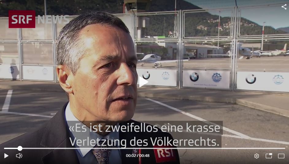 BernhardGuhl's tweet photo. Klare Worte von Bundesrat @ignaziocassis zum Krieg der #Türkei in #Syrien: "Es ist zweifellos eine krasse Verletzung des Völkerrechts." Merci für diese deutliche Verurteilung des Angriffes. 
Quelle: Interview mit @SRF 
https://t.co/Spv7U9TUxy https://t.co/HBEs1GhHl2