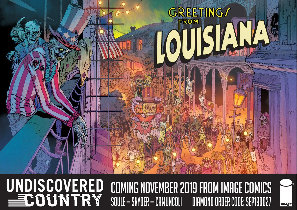 ImageComics's tweet photo. Have you pre-ordered your copy of UNDISCOVERED COUNTRY #1? You're not going to want to miss this hot new series hitting shelves on Wednesday, November 6! @Ssnyder1835 @CharlesSoule #GiuseppeCamuncoli #UndiscoveredCountrycomic https://t.co/lTQqNZd9NT https://t.co/6yZ4q2RiU0