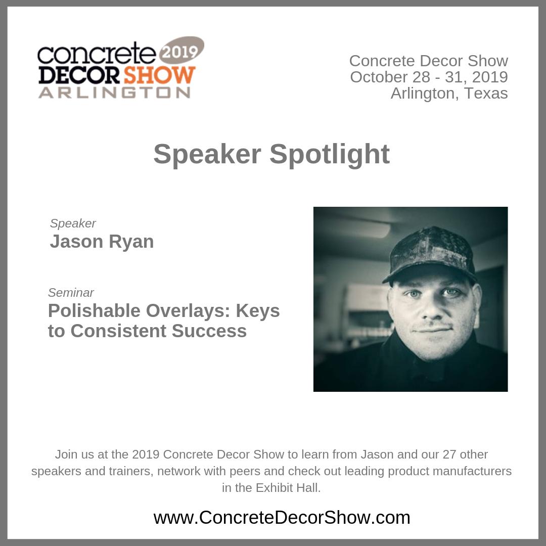 Polishable self-leveling overlays can often present unforeseen challenges and frustration to even the most experienced crews. Get the inside scoop from Jason Ryan on the keys to consistent success regarding polishable overlays at this year's show. concretedecorshow.com