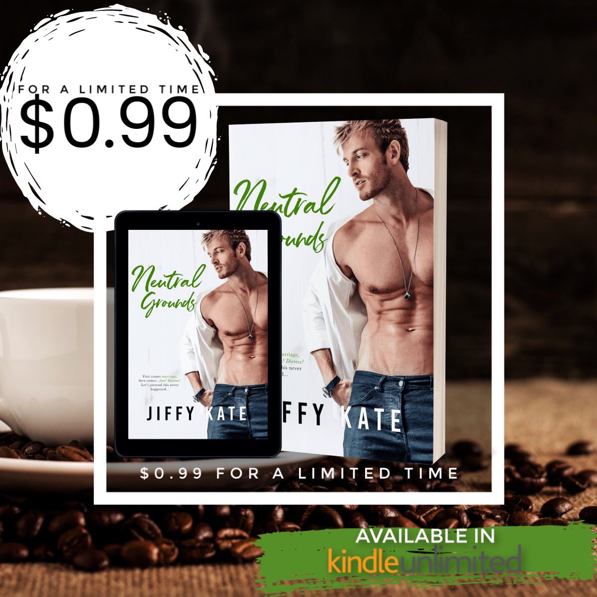 SassyBookLovers's tweet photo. ★★NEW RELEASE★★
NEUTRAL GROUNDS BY Jiffy Kate!!
$𝟎.𝟗𝟗 𝐟𝐨𝐫 𝐚 𝐥𝐢𝐦𝐢𝐭𝐞𝐝 𝐭𝐢𝐦𝐞!
𝐅𝐑𝐄𝐄 𝐢𝐧 𝐊𝐔! Amazon US: https://t.co/hgkpF7TIF1 https://t.co/dGsmV2CMMt