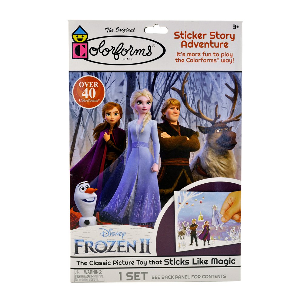 PTPlaythings's tweet photo. Colorforms Frozen 2 Sticker Story Adventure Set available at @DollarTree https://t.co/EPNtmD9TsL https://t.co/VkroVt1kPZ