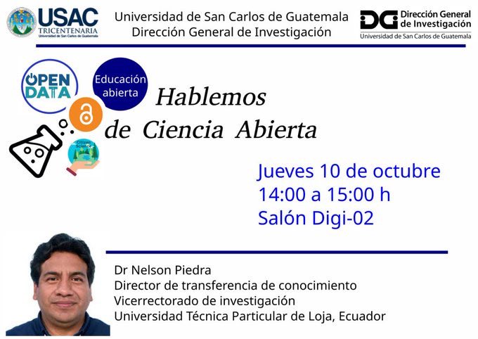 nopiedra's tweet image. Ciencia Abierta con Guatemala 🇬🇹 @usacenlinea 
comentando sobre #SmartLand y el Parque Científico y Tecnológico de @utpl #openconlatam2019