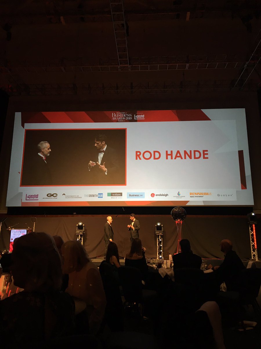 As we enjoy our dessert <a href="/RodHandeMagic/">Rod Hande</a> is back on stage and this time he’s working a little of his magic on spellbound Will Abbott, Partner of <a href="/RandallPayne/">Randall & Payne LLP | B Corp Certified</a> #GlosBizAwards