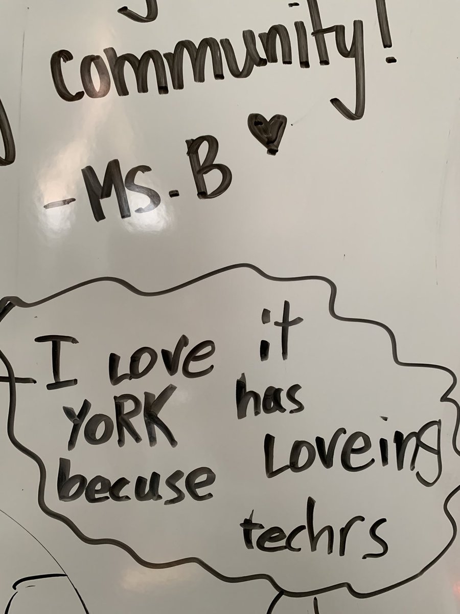 MissBlinderman's tweet photo. My “Question of the Day” was “why do you like York?” Look at these awesome responses 🥰 #otherpeoplematter #feelinthelove #YORKRULES https://t.co/y9j06Npt76