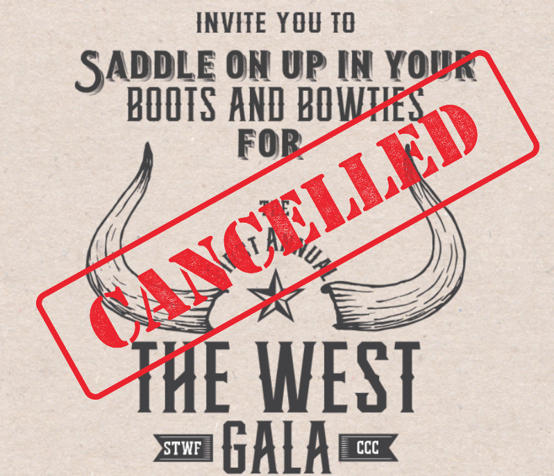 The West Gala scheduled for October 15 has been Canceled
