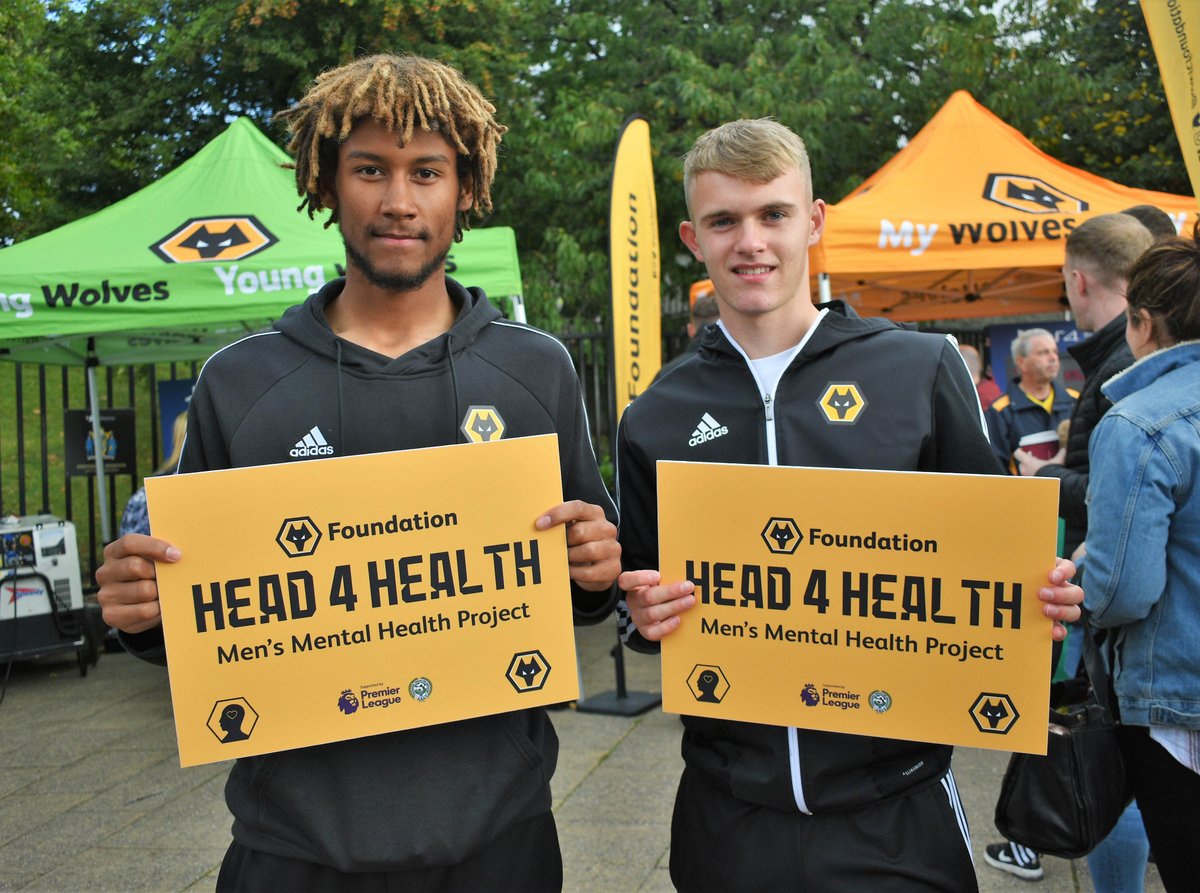 WolvesEspanol's tweet photo. El club y nuestros jugadores están orgullosos de apoyar el #DiaMundialDeLaSaludMental.
El programa #Head4Health, de la @wwfcfoundation apoya a personas mayores de 30+.
#DMSM2019 https://t.co/On0Yd0yTKY