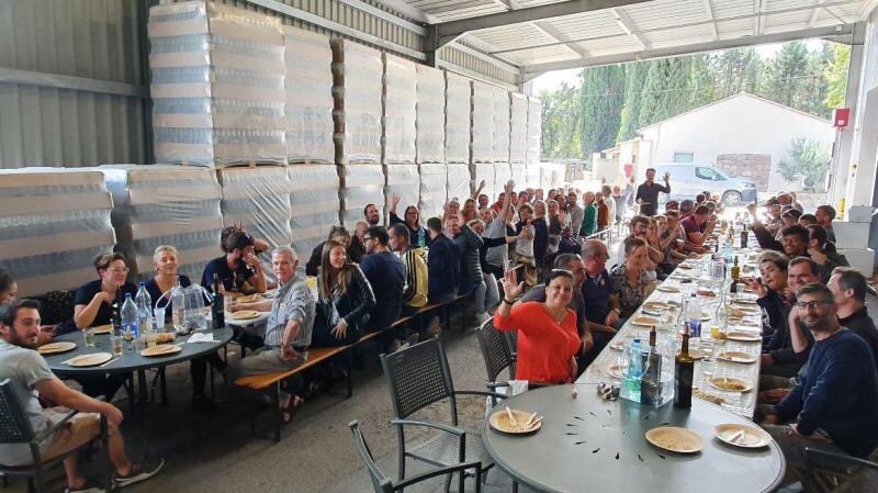 Hé <a href="/realDonaldTrump/">Donald J. Trump</a> - Getting positive energy in #provence to face #uswinetax - with a great team moment for our traditional « repas des vendanges » <a href="/Chateau_Berne/">Chateau de Berne</a> #ultimateprovence #saintroux #Chateaudesbertrands #mdcv #provencerosé #provencewine