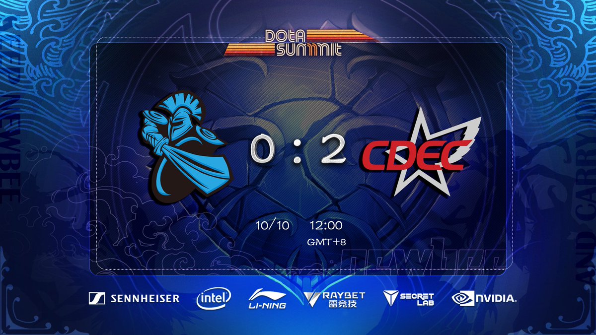 Unfortunately we fell short against CDEC in the lower bracket finals of the #DotaSummit11. Our new roster still has a lot to learn and improve. Keep it up! #Dota2