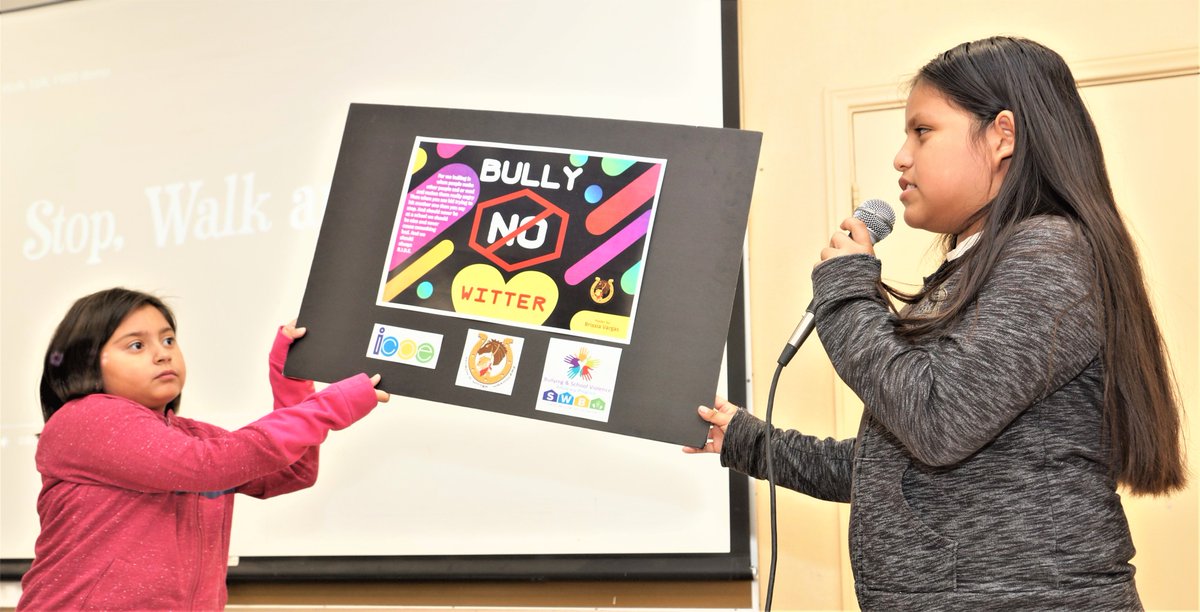 ImperialCOE's tweet photo. October is National Bullying Prevention Month. Imperial County students are working together to stop bullying and cyber-bullying by presenting anti-bullying posters at school assemblies to raise awareness of the prevalence and impact of all forms of bullying. https://t.co/ZW5bhciGIa