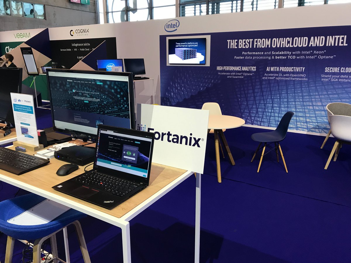 Wolfpack_Secure's tweet image. RT IntelSecurity "RT fortanix: Enclave Manager and SDKMS live demos running on the Intel booth at OVHcloud Summit 2019, Paris.
#intelSGX #sdkms #runtimeencryption #enclavemanager #confidentialcomputing https://t.co/fNxWOhLDiW"