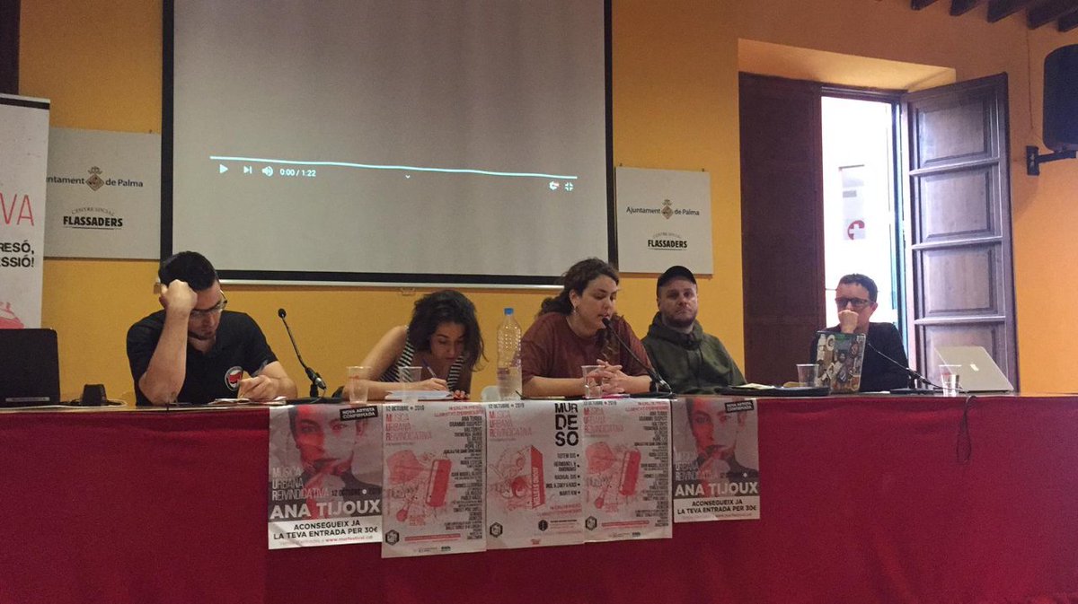 MuRfestival's tweet photo. Continuam les xerrades amb 
Col·lectius que lluiten per la LLIBERTAT D'EXPRESSIÓ arreu del món. Artistes represaliats o perseguits.
@SayitLoudBcn@quesoni@no_callarem@Sindicat_SMAC@AtRiskArtists@Freemuse98@GrammoSuspect@PabloHasel
#CulturaAmbCausa https://t.co/ll8vTojCMi