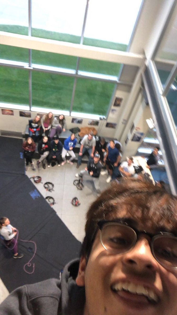 Jaden with the action selfie #nothingcanstopme #imallthewayup <a href="/Loofe33/">C.M. Loofe, Ed. D</a> <a href="/UNK_Rec/">UNK Campus Recreation</a>