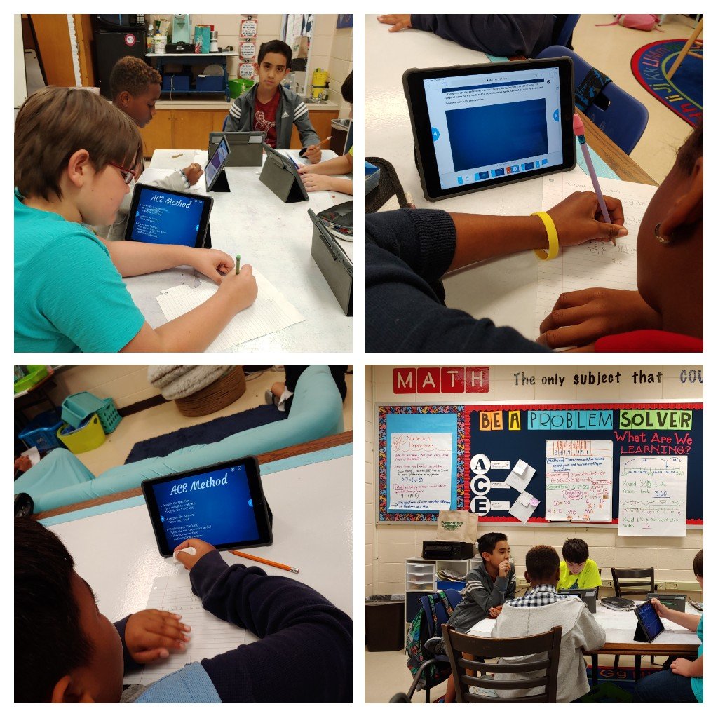 Strawick_JME's tweet photo. Practicing our writing and problem solving skills today! @JosephMartinLC https://t.co/fBXY37NwX3