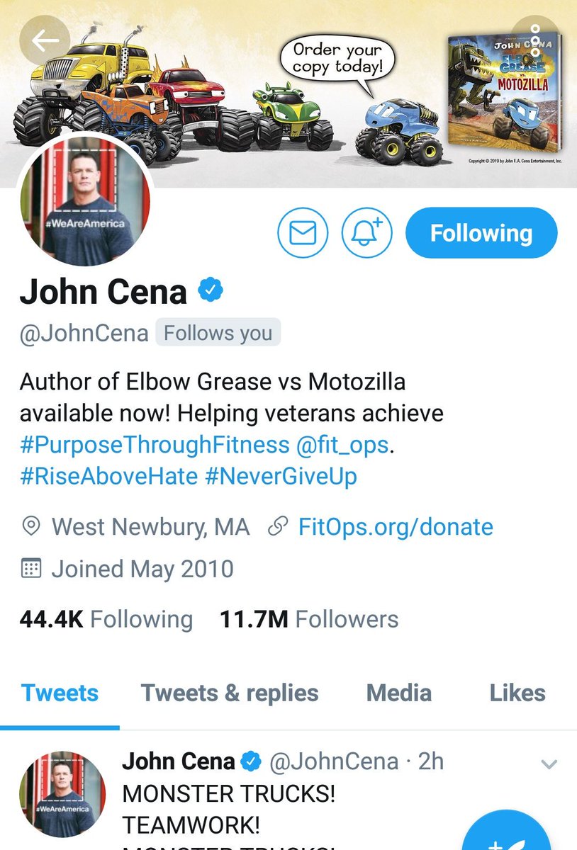 raj_vijayan's tweet photo. Look who followed me...
#johncena
#WWE2K20
#TwitterWasOnce
#ThursdayThoughts https://t.co/dc23SLChwp