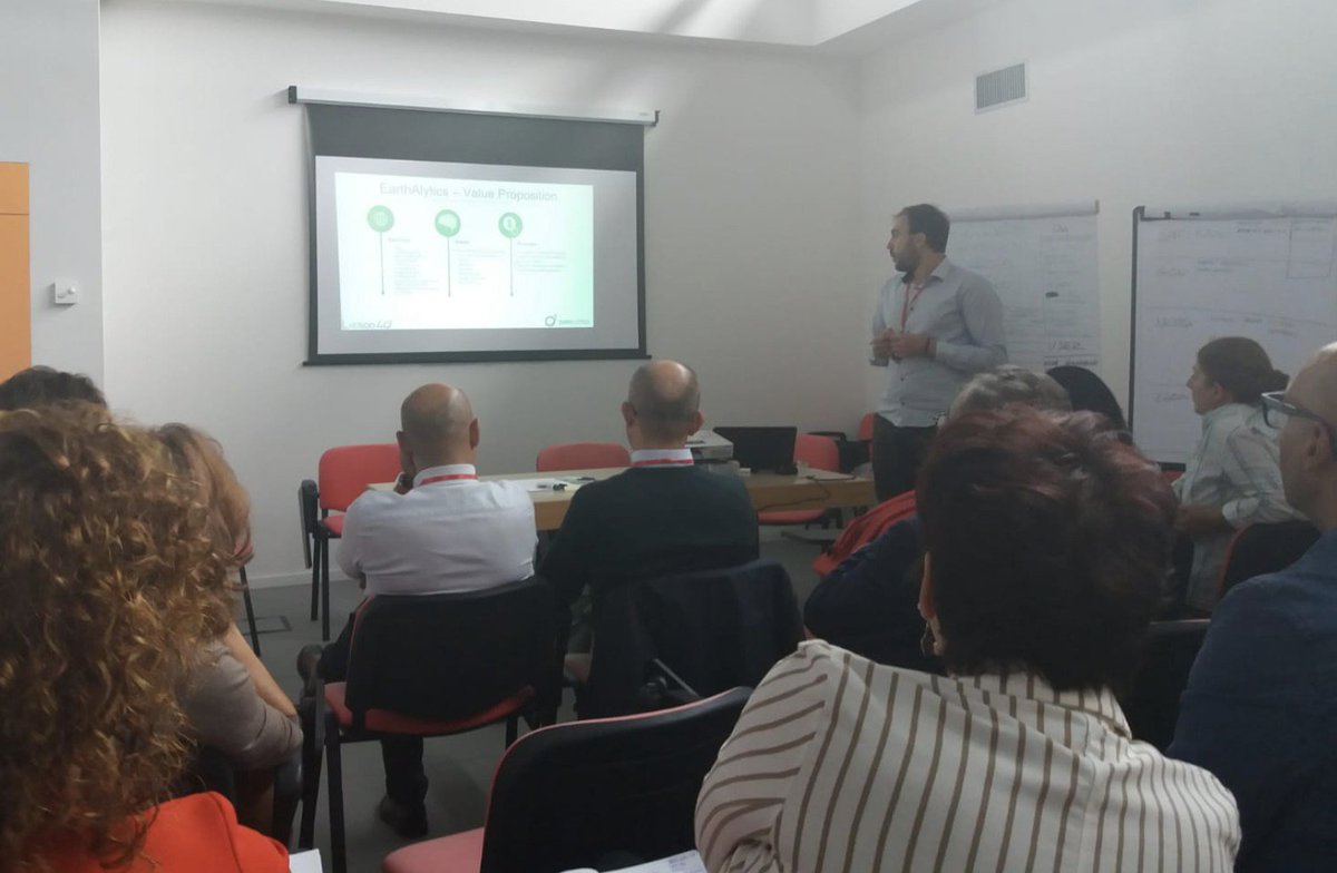e_geos's tweet photo. The second day of #HackTheCLEOS ended with also the pitches of the start-up teams competing. Tomorrow the winner! #staytuned #e_GEOS @Telespazio @ASI_SPazio @lazioInnova https://t.co/QaMVSauKzJ