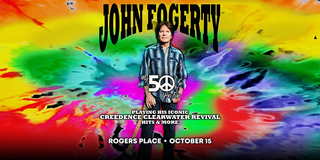 John Fogerty will be at #RogersPlace next week &amp; we're giving you a chance to win a pair of tickets to the show! ☮️

To enter, LIKE &amp; RT this post + comment below who you'd bring with you! The winner will be randomly selected tomorrow at 3 PM.