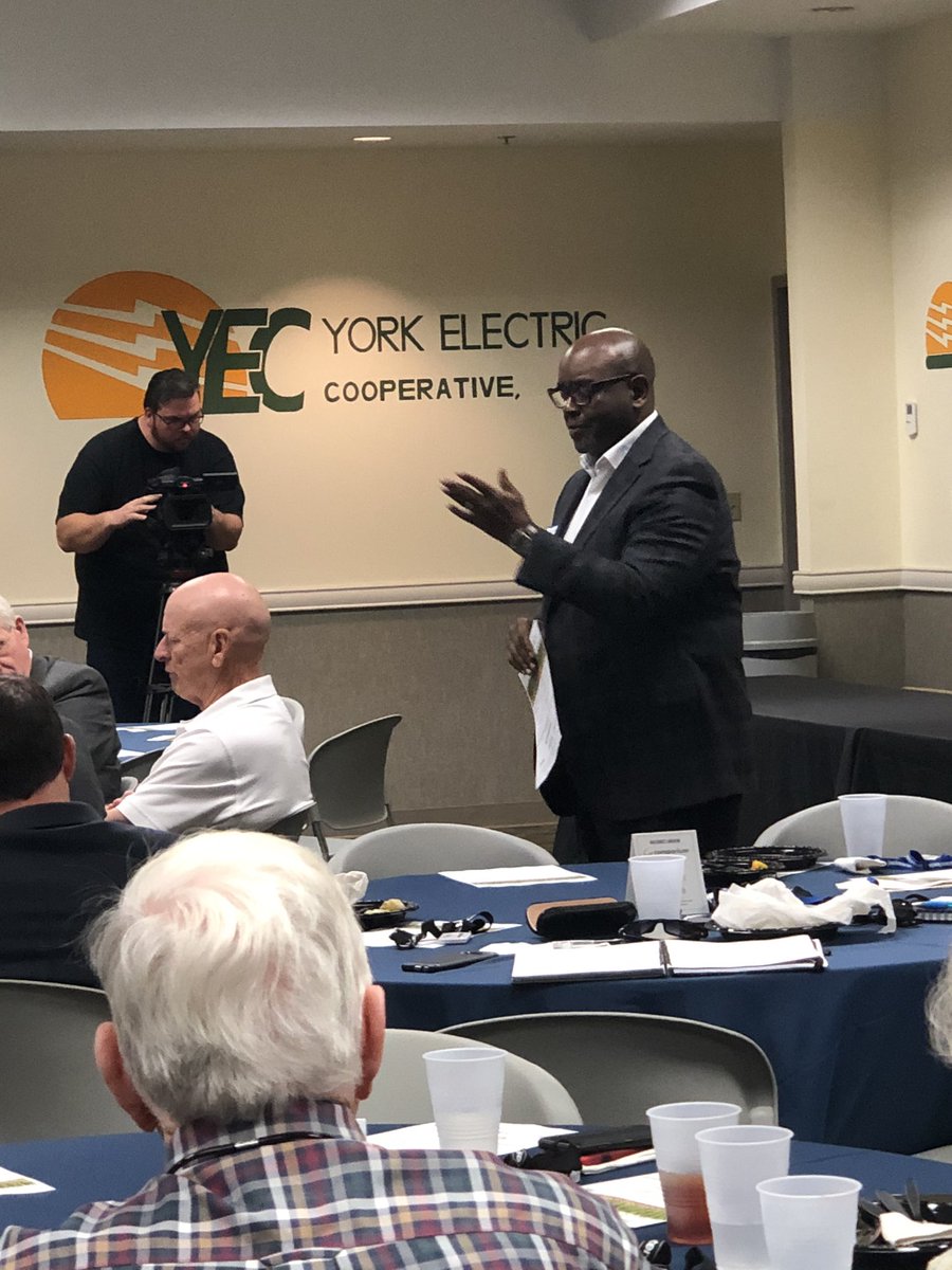 Keva Walton with the <a href="/clt_alliance/">Charlotte Regional Business Alliance</a> speaking to attendees about the core issues that we share in this region.