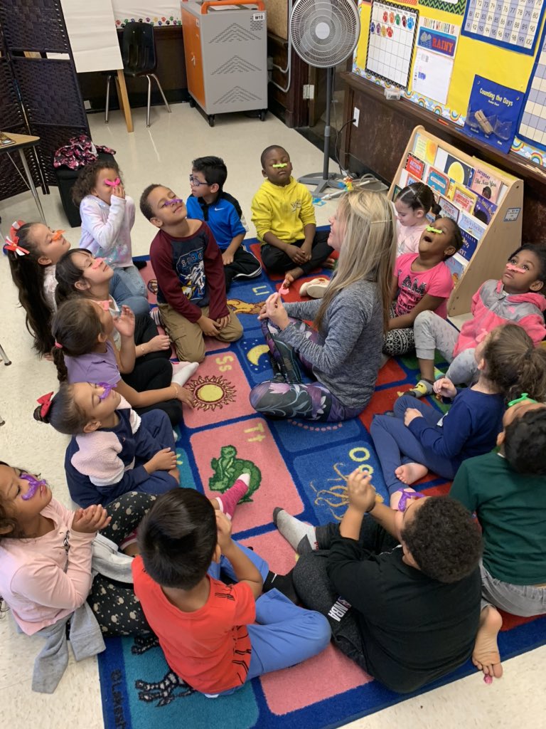 Another great class with <a href="/ShriYogaRI/">Shri Studio, Service Corps & Bark</a> the kids lived their yoga birds. <a href="/HJWCommunity/">Jennifer Surmeian</a>