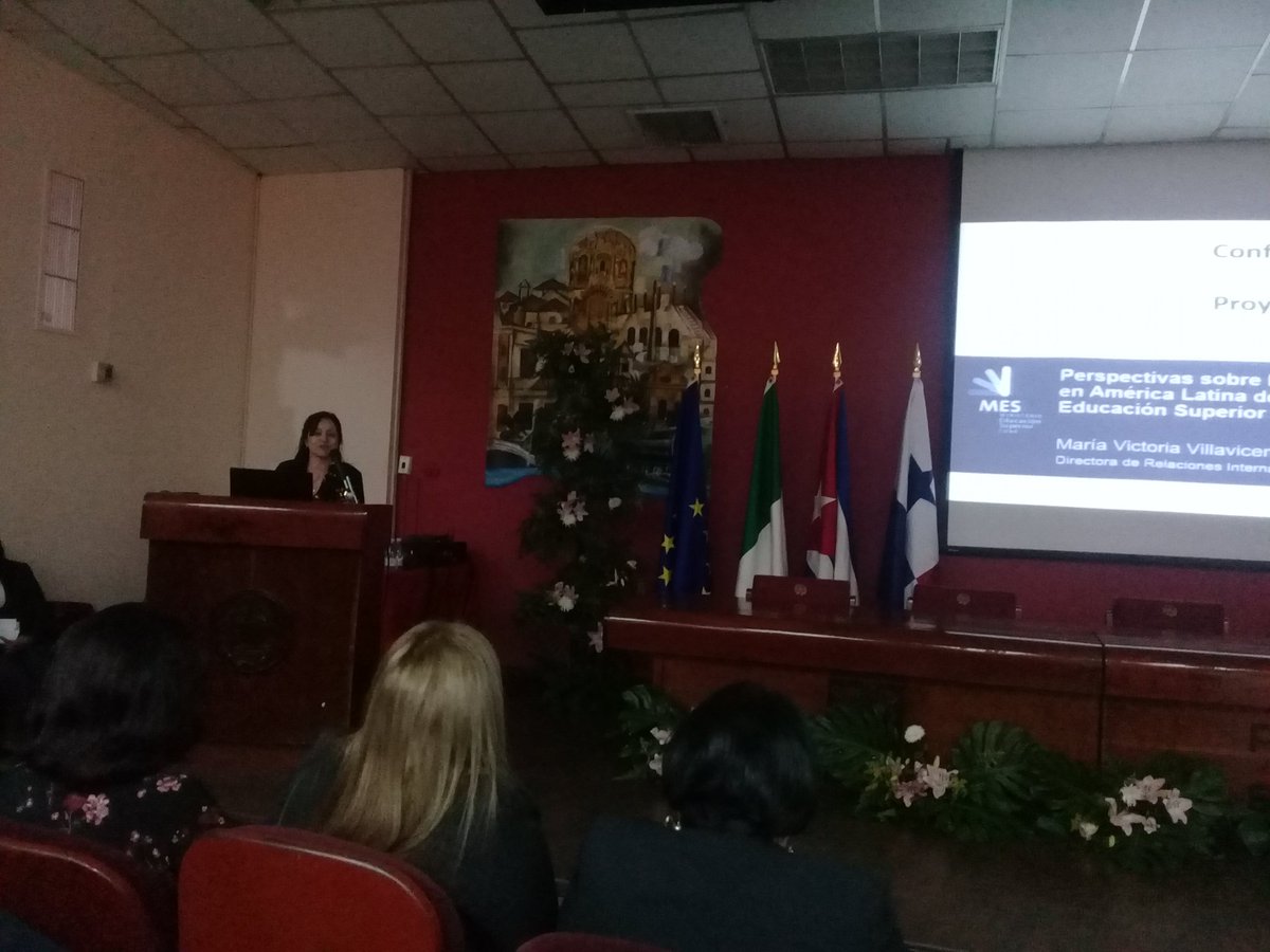 Expone <a href="/maruchyvp/">María Victoria</a> Directora de Relaciones Internacionales de <a href="/CubaMES/">MES</a> aspectos clave y perspectivas de la internacionalización de la Educación Superior en #AmericaLatina en la Conferencia de clausura del proyecto <a href="/RedFORINT/">FORINT</a> <a href="/jsaborido50/">José Ramón Saborido Loidi.</a> <a href="/MiriamAlpizar1/">Miriam Alpizar Santana</a>