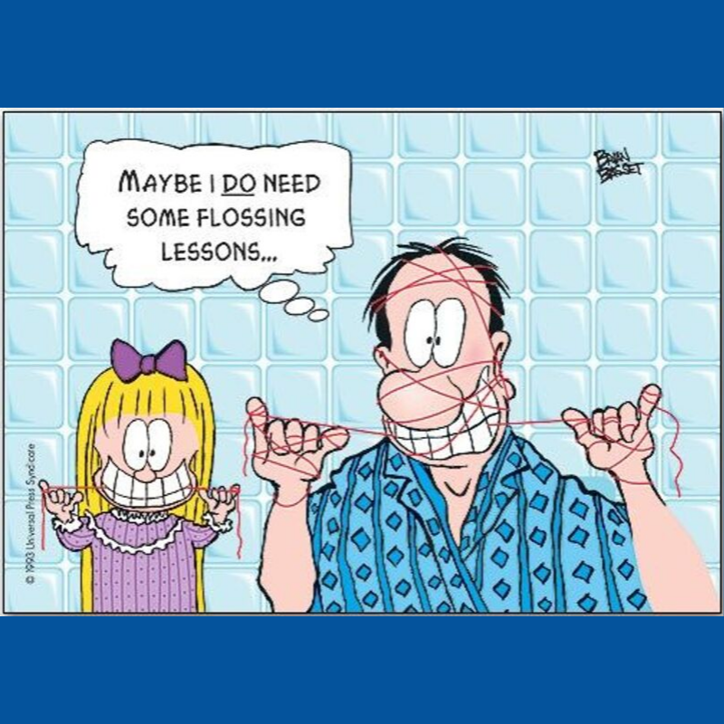 dentalassocgrp's tweet image. You should floss at least once a day, the best time being right before you go to bed to remove any food and plaque from between the teeth and along the gumline. Flossing should be done with waxed floss, as it won't shred between the teeth. bit.ly/2z2cP2z #flossingtips