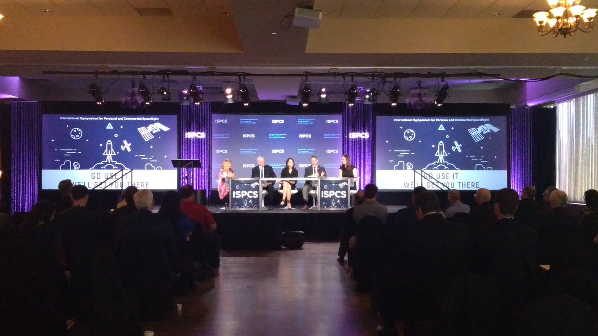 The panel on the laws and policies governing commercial space is now is session at #ISPCS2019 <a href="/ulalaunch/">ULA</a> <a href="/Spaceport_NM/">Spaceport America</a>
