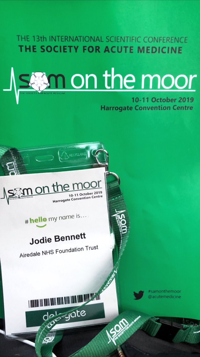 Jodie Bennett (@jodiebennett18) on Twitter photo Today reignited my love for medicine.. <a href="/acutemedicine/">SAM Online</a> #samonthemoor #samconference #acutemedicine Today reignited my love for medicine.. <a href="/acutemedicine/">SAM Online</a> #samonthemoor #samconference #acutemedicine