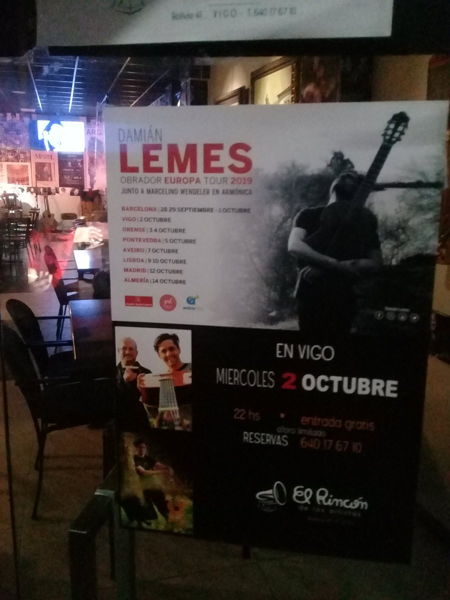 #obradorxeuropa fecha 4, junto a Marce Wendeler, en El rincón de los artistas (Vigo)