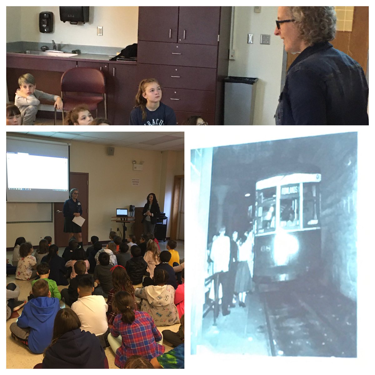 PCSDAllenCreek's tweet photo. Michelle Finn, Rochester Deputy City Historian teaches Fifth graders to “Think Like a Historian” #RochesterSubwayInfrastructure #CommunityImpact #pastand present. @PCSDAllenCreek @PCSDSchools #pittsfordpride https://t.co/EUirAnLW85