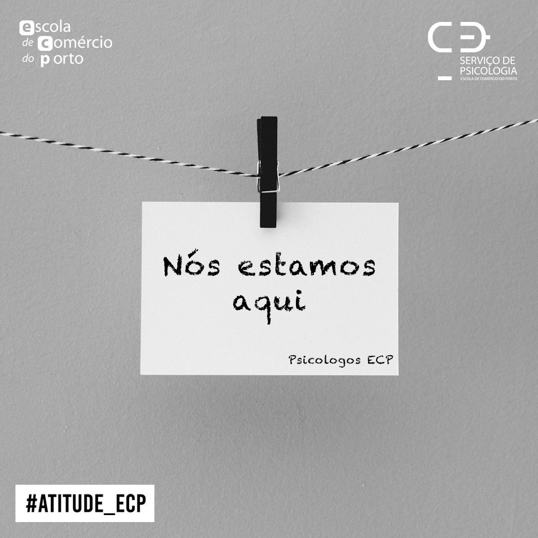 Hoje celebra-se o Dia Mundial da Saúde Mental. 
Aqui na Escola de Comércio do Porto podes contar com os nossos psicólogos para te ajudar com qualquer problema... ECP no ❤!

#ECP #EscolaComAtitude #AtitudeECP
#Saúde #Mental #Psicologia #Psicólogos #Escola
#Ensino #Profissional