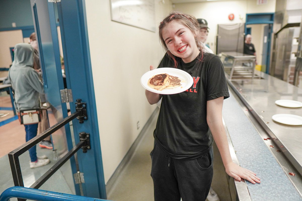 Great school wide pancake breakfast this morning! Great way to start the day <a href="/jbcommunityschl/">jbcommunityschool</a> - Happy Staff and students!