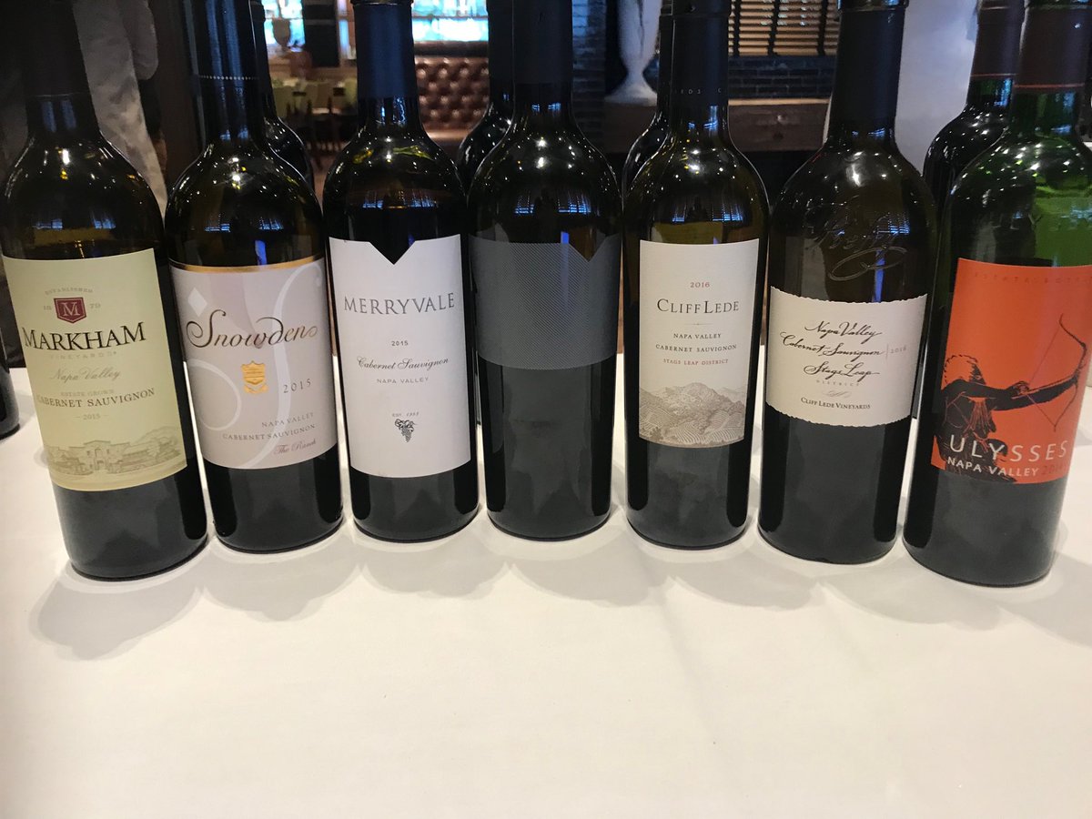 Cabernet tasting going on now at Osteria Posto. These are just a few of the incredible wines being tasted.
