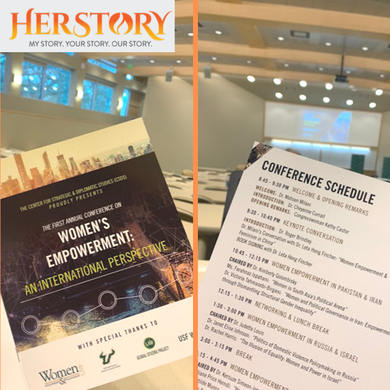 HERStorybyJSG's tweet image. We’re thrilled to be attending @USouthFlorida Center for Strategic &amp;amp; Diplomatic Studies’ first conference on Women's Empowerment! #USFWorld #USFWomenInLeadershipAndPhilanthropy #USFWomensAndGenderStudies #WorkingWomenOfTampaBay