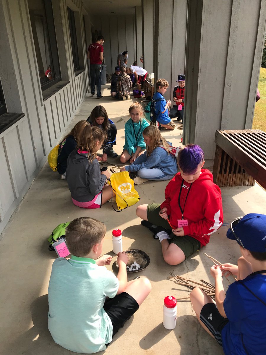 Fire building at LSMS 6th grade camp!! The sun is out! ⁦<a href="/LaSalleMS/">LaSalle Springs Middle School</a>⁩