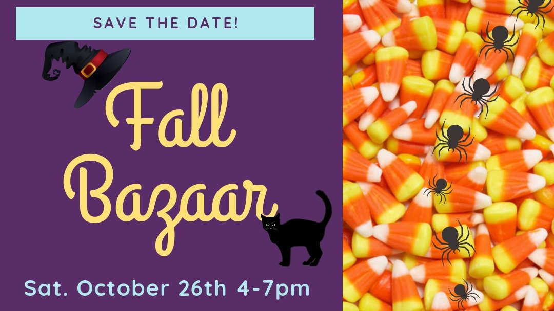 Plan to join us on Sat, October 26th for our Annual Fall Bazaar!  We will have artisan, craft, & food vendors, a trick or treat trail & games for the kids, and CVS will be here administering Flu Shots. Rain or Shine #FallBazaar #TrickorTreat #CraftVendors #TheLodgeatBridgemill